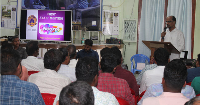 WEB SAMPLE-FIRST STAFF MEETING